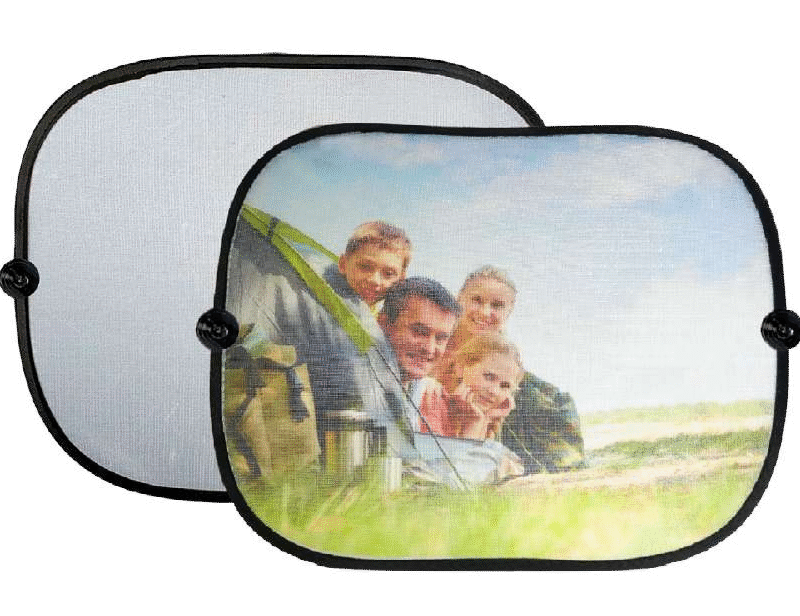 וילון צד לרכב - זוג כולל מדבקות ואקום להצמדה לחלון