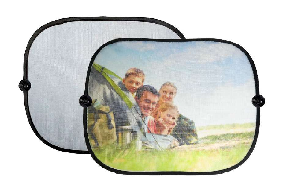 וילון צד לרכב - זוג כולל מדבקות ואקום להצמדה לחלון