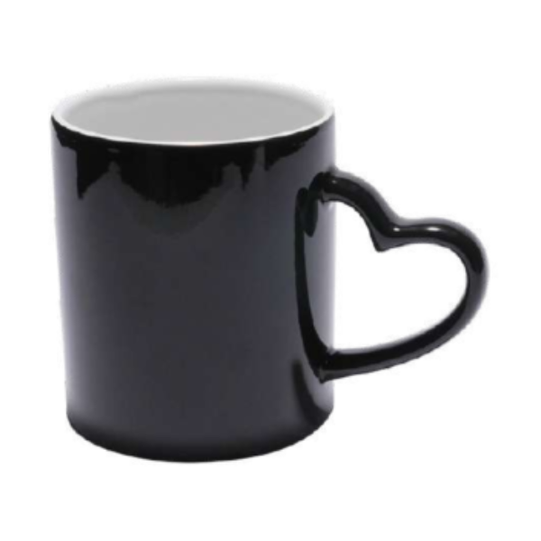 ספל פלא שחור - ידית לב